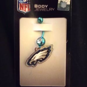 Philadelphia Eagles Belly Button Ring
